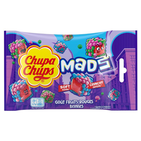Chupa Chups MADS Fruits rouges Berries sachet 45g