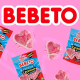 Freeze Crunchy coeur fraise Bebeto 35g