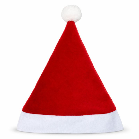 Bonnet enfant Noël feutrine 27.5x38cm rouge