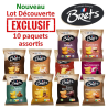 Lot Découverte chips Brets 125g assortis - par 10