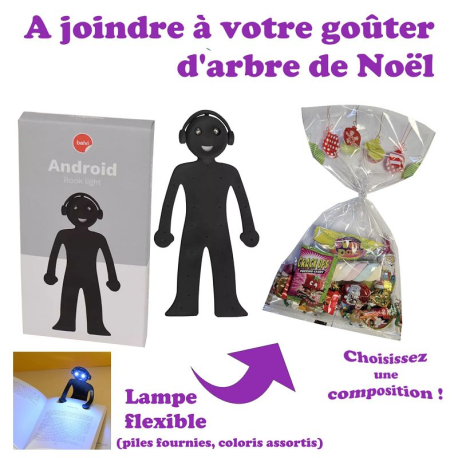 Lampe de lecture Bonhomme flexible coloris assorti