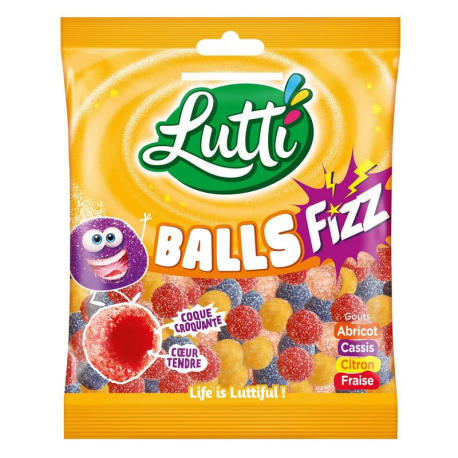 Lutti Balls Fizz sachet 100g