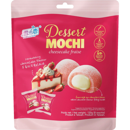 Mochi Dessert Cheesecake fraise 120g yuki & love