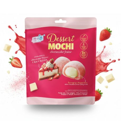 Mochi Dessert Cheesecake fraise 120g yuki & love