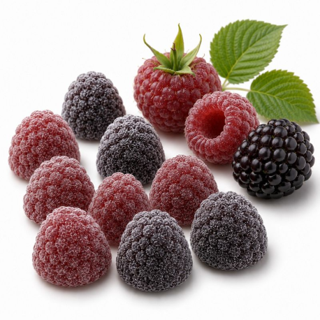 Gomme framboise mure sachet de 100g