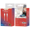 Cable usb-c to lightning en pvc blanc 1m