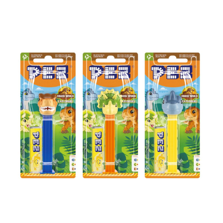 Pez figurine Jurassic World + recharge