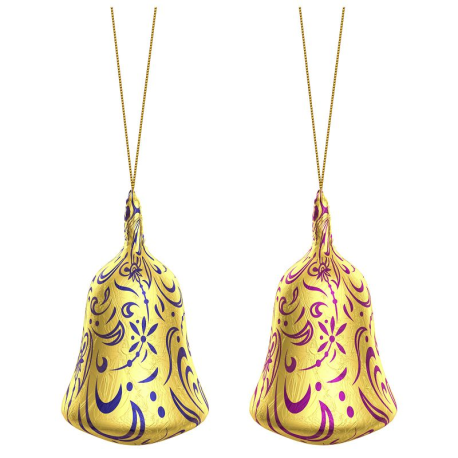 PRECOMMANDE Cloches panachées attaches sapin 12,5g choc lait Rigelein x376