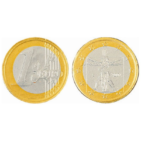 PRECOMMANDE Piéces €uro or s/alu chocolat au lait 4,3g en carton vrac