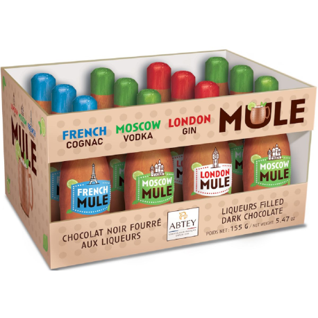 PRECOMMANDE Casier MULE 12 bouteilles Liqueurs assorties 155g