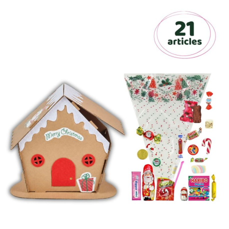 PRECOMMANDE Maison de Noël à construire 21 confiseries