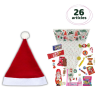 PRECOMMANDE Sachet avec Bonnet de Noël feutrine 26 confiseries