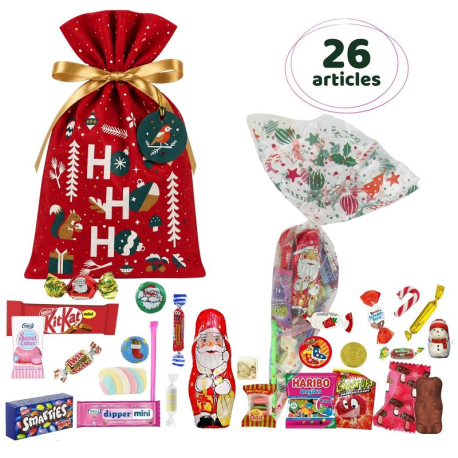 PRECOMMANDE Sachet Traineau 26 confiseries + pochon