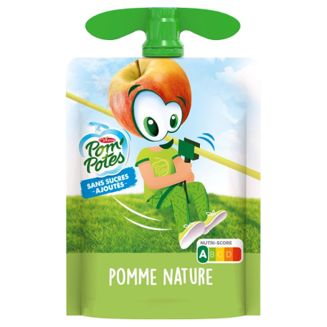 Gourdes Pom'Potes pomme 90g sans sucre ajouté