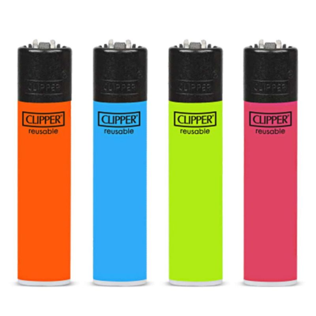 Briquets Clipper décors Fluo BW
