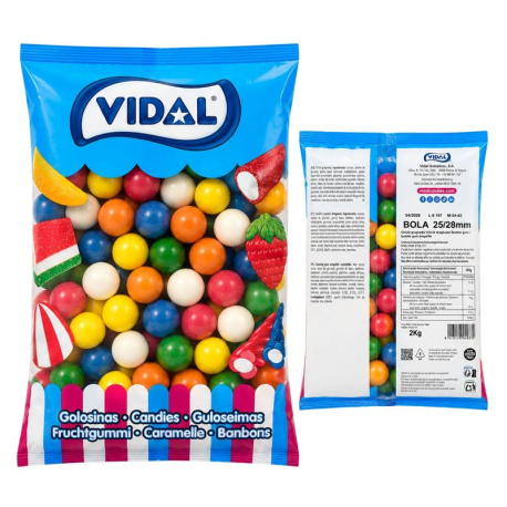 Billes gum multicolores 25/28mm