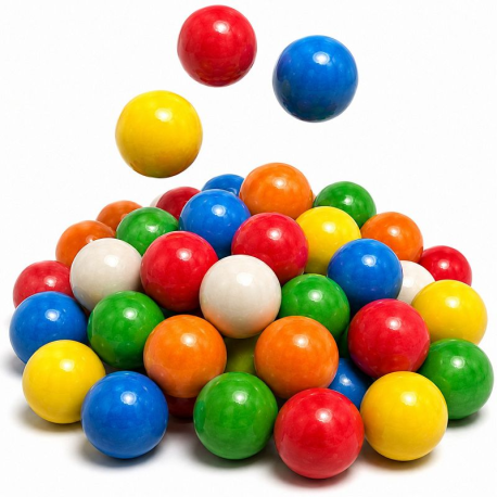 Billes gum multicolores 25/28mm