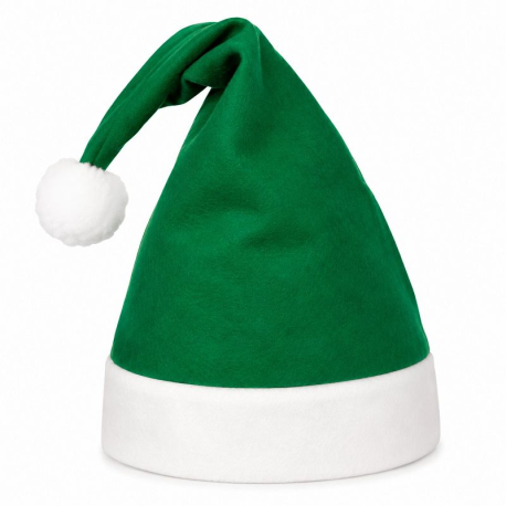 Bonnet enfant Noël feutrine vert