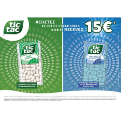 ~Colis Tic Tac T100 rentrée - 15€ remboursés jusqu'au 30/09
