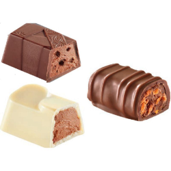 Papillotes assorties en chocolat lait & blanc Révillon 4,3kg