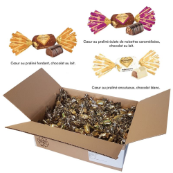 Papillotes assorties en chocolat lait & blanc Révillon 4,3kg