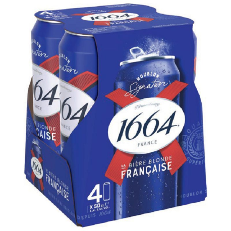 1664 blonde boîte 50cl (6 packs de 4)