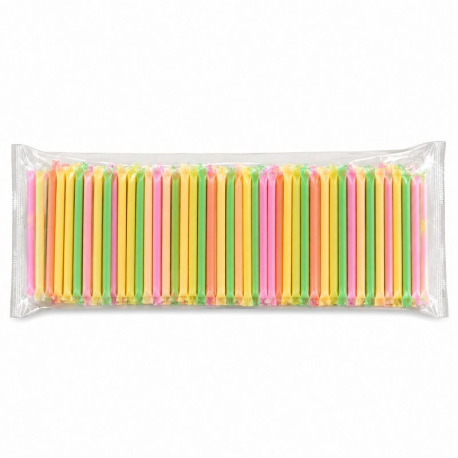 Pailles poudre citrique PM 13cm - les 500