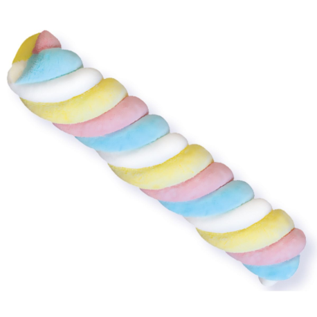 Guimauve géante olympic twisty 2 bleu Fini 67cm