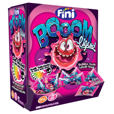 Bubble gum Booom liquid - boîte de 200