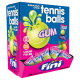 Bubble gum Balles de Tennis Fini - boîte de 200