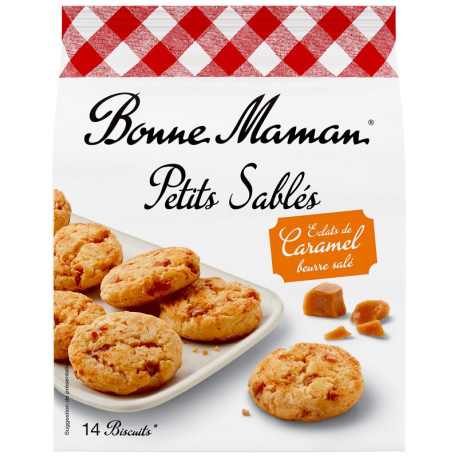 Petits Sablés éclats de caramel sachets 150g Bonne Maman