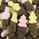 Guimauves Noël michoc mi-enrobées chocolat lait x80