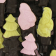 Guimauves Noël michoc mi-enrobées chocolat noir x80