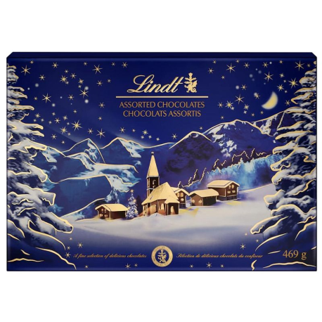 PRECOMMANDE Lindt boîte décor Noël 469g