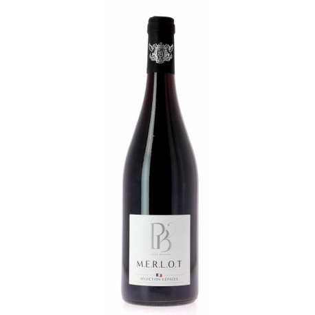 Merlot Rouge sélection cépages 2024 Vin de France 75cl