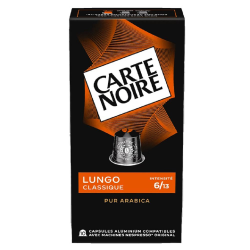 Capsules Carte Noire espresso n°6 Lungo