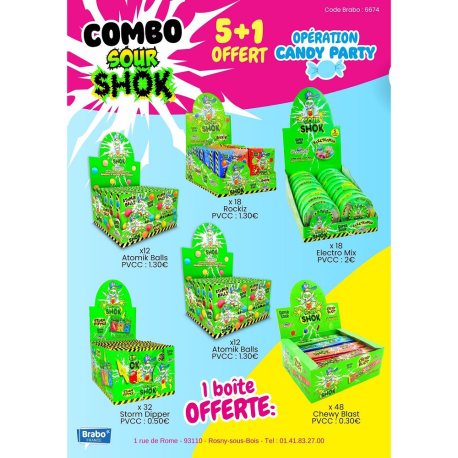 COMBO SOUR SHOK CANDY PARTY