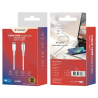Cable USB-C to USB-C en nylon blanc 1m Premium TOOOP