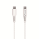 Cable USB-C to USB-C en nylon blanc 1m Premium TOOOP