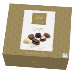 Coffret selection chocolats belges assortis 500g
