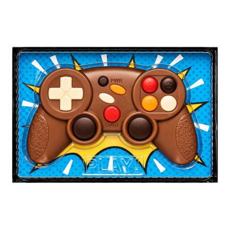 Manette de jeu en chocolat au lait décoré - coffret de 70g