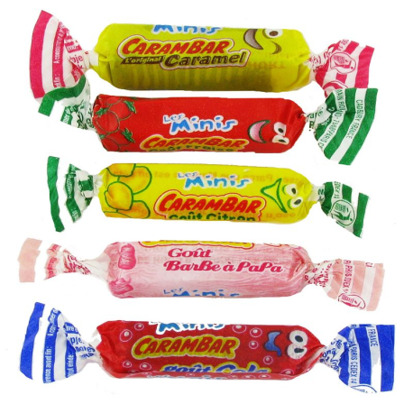 Carambar mini mix vrac (environ 277 pièces)