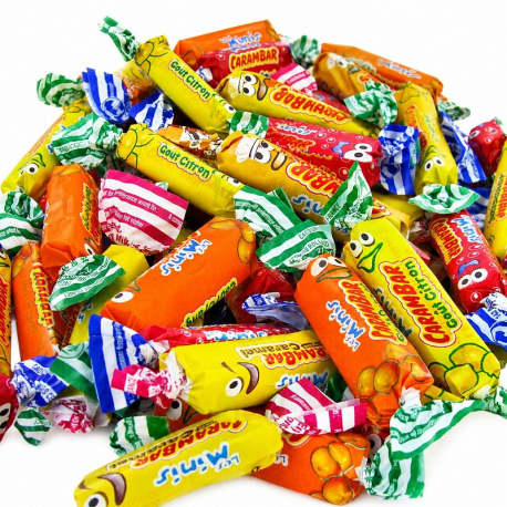 Carambar mini mix vrac (environ 277 pièces)