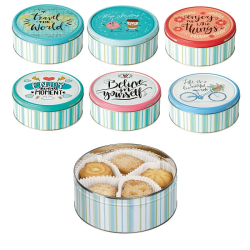 Boîte métal biscuits happy days 150g