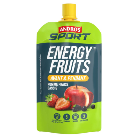 Gourde Energy pomme cassis fraise 114G Andros sport
