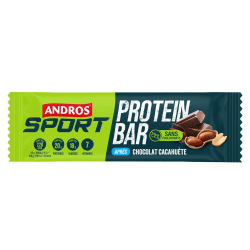 Protein barre chocolat cacahuète Andros Sport 55g