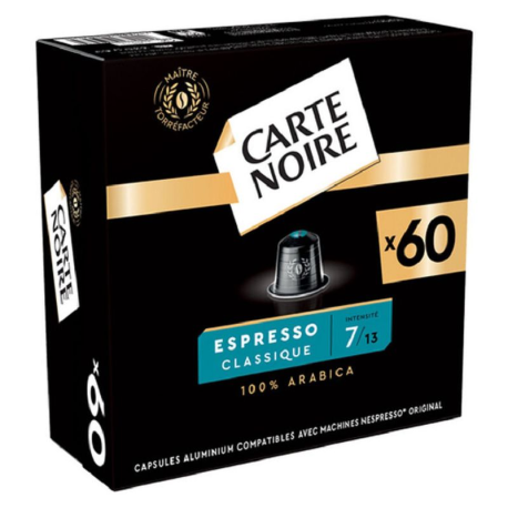 Capsules Carte Noire Espresso n°7 classique (x60)