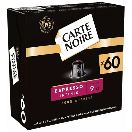 Capsules Carte Noire Espresso n°9 Intense (x60)
